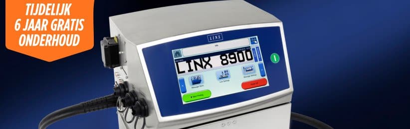 Promotie Linx 8900 tijdelijk 6 jaar gratis onderhoud